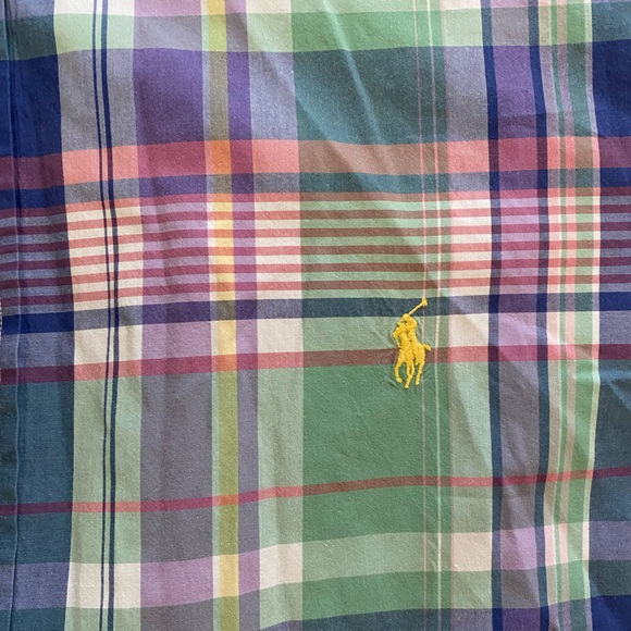 Ralph Lauren Men's Colorful Plaid Button-Down classic Fit Shirt 3XLT EUC - Picture 2 of 3